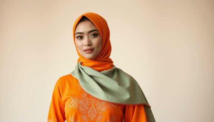 Baju Oren Cocok dengan Jilbab Warna Apa untuk Tampilan Menarik?