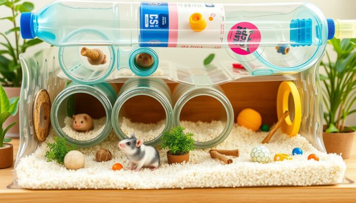 cara membuat rumah hamster dari botol bekas