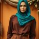 kombinasi warna baju coklat tua cocok dengan jilbab warna apa