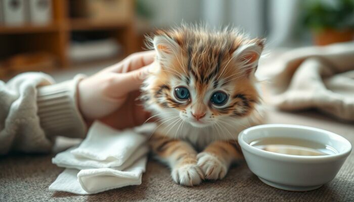 Cara Membersihkan Mata Anak Kucing yang Belekan