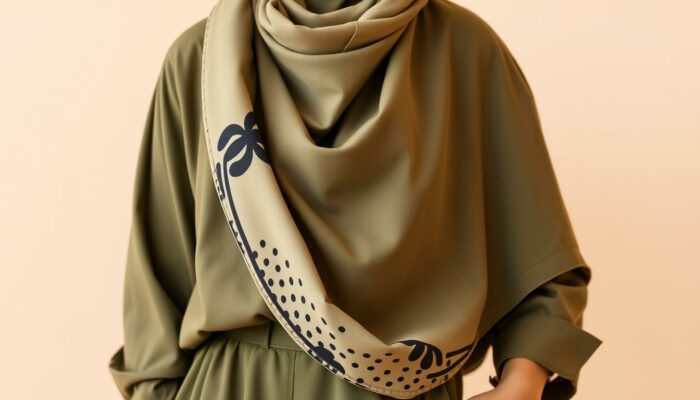 jilbab untuk baju warna army
