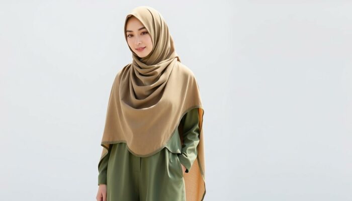 jilbab untuk baju warna army
