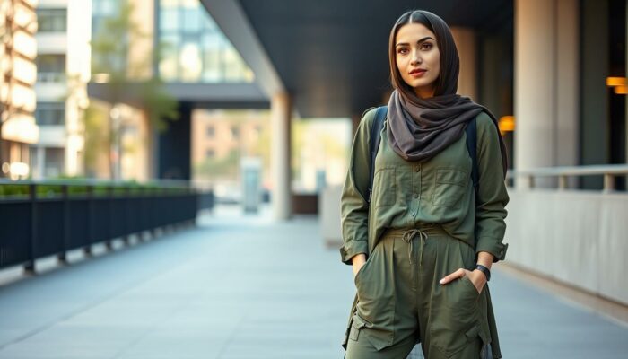 Jilbab untuk Baju Warna Army yang Tampil Casual