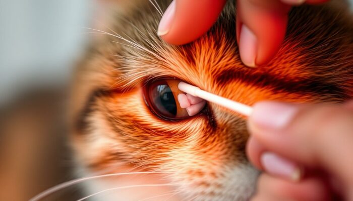 teknik khusus untuk mata kucing yang terluka