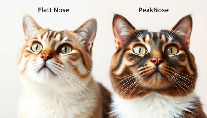 ciri-ciri kucing flatnose dan peaknose