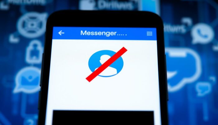 tanda diblokir di messenger